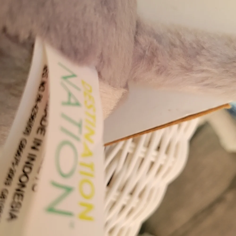 Destination Nation Elephant Plush Stuffed Animal by Aurora 9" Super Soft - Picture 6 of 6